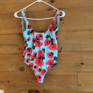 Billabong floral one piece swim